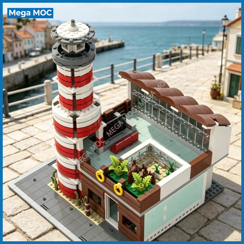 Aquarium And Marine Museum - DIY City Aquarium MOC Bricks Building
