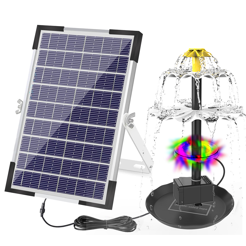 Aquarium Marine Lights - Solar Fountain Pump for Bird Bath
