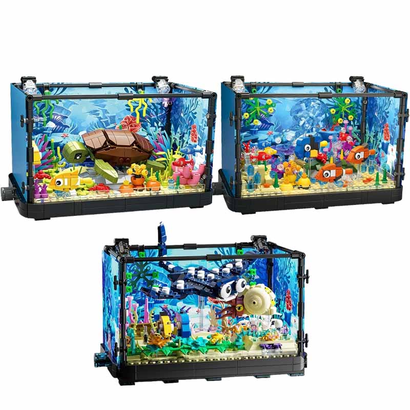 Aquarium Marine Lights - Fish Tank Building Block Set with