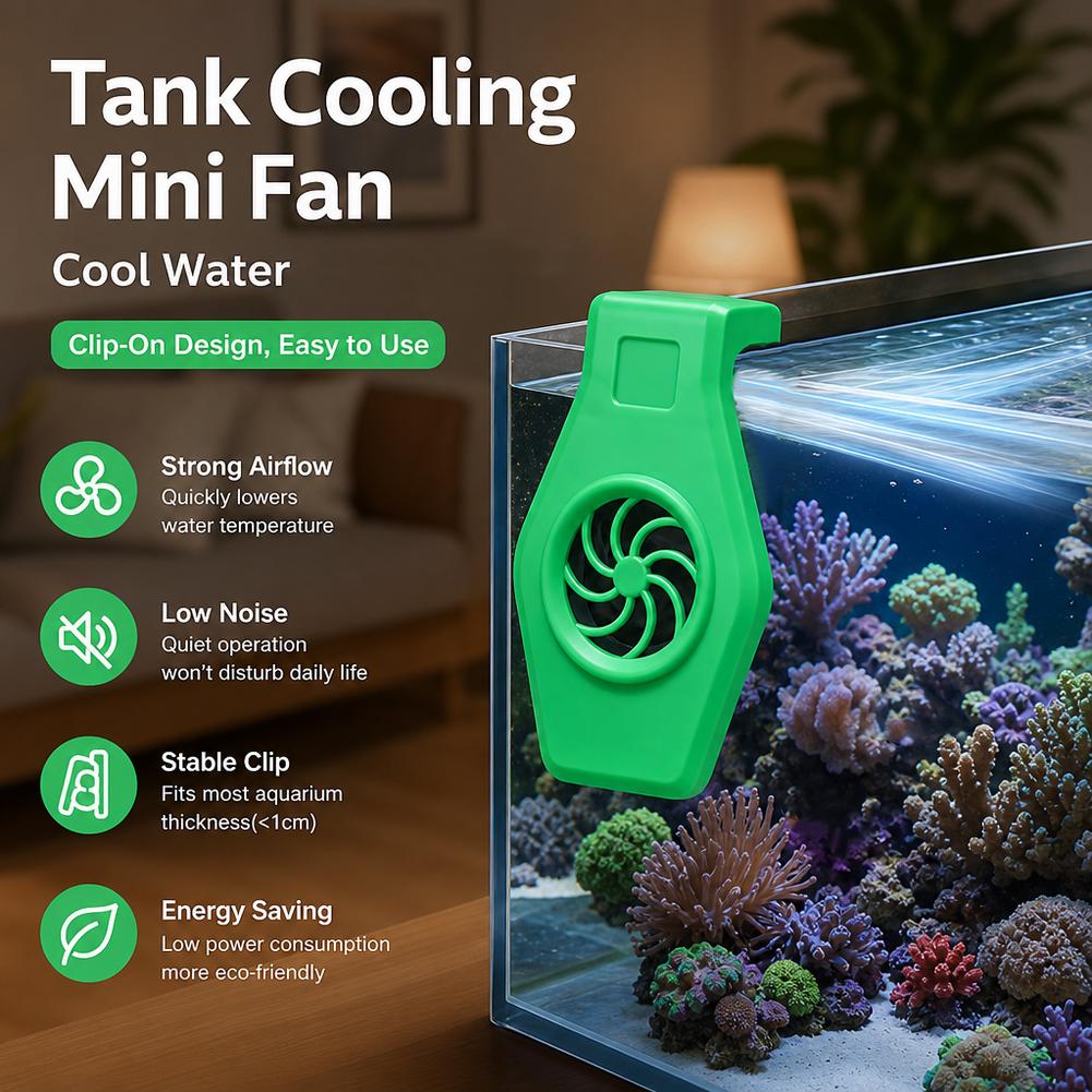 Aquarium Cooling Fan Mini Clip - đánh giá và giá Marine Aquarium Mini