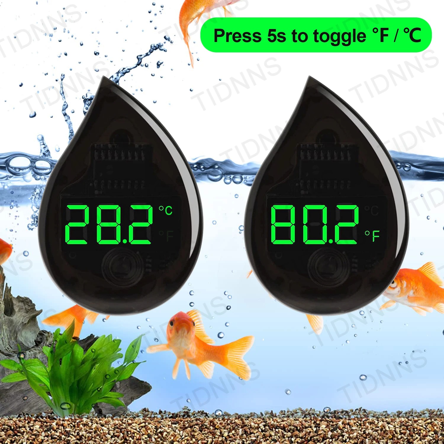 Aquarium Self-Adhesive Thermom - đánh giá và giá Marine Aquarium Mini