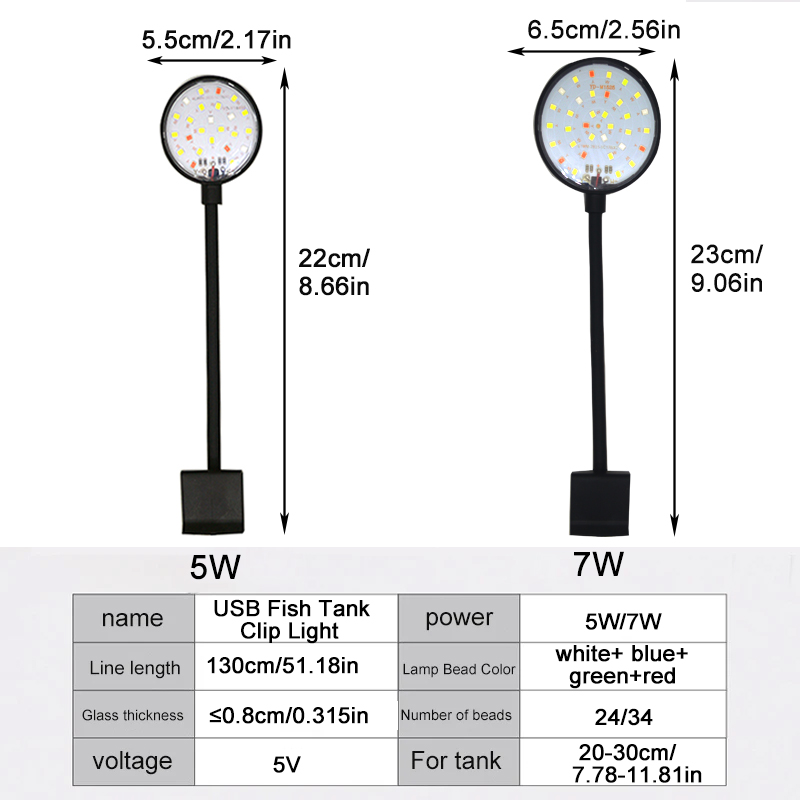USB Aquarium LED Lamp Fish Tan - đánh giá và giá Marine Aquarium Mini