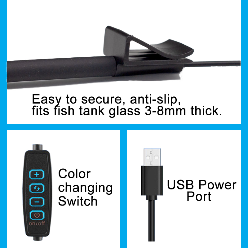 USB Aquarium LED Lamp Fish Tan - đánh giá và giá Marine Aquarium Mini