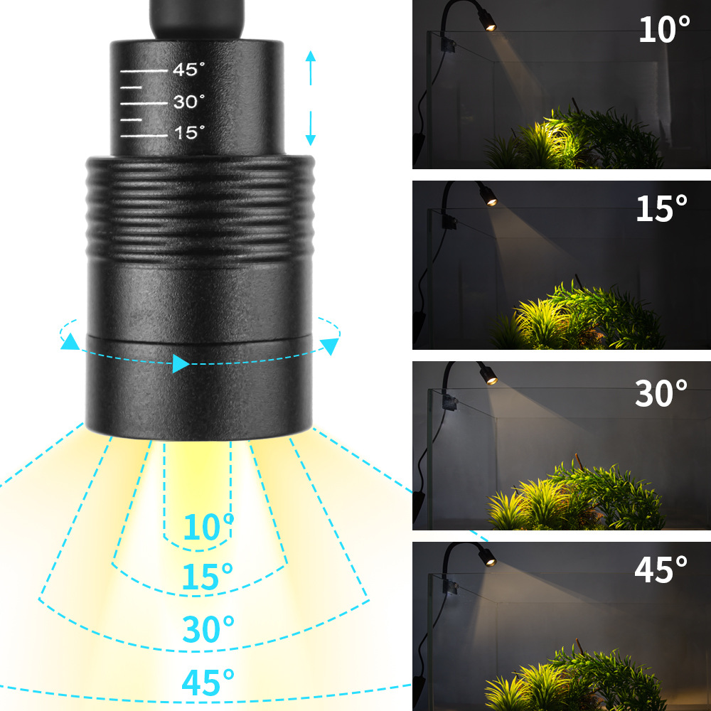 LED Clip-On Fish Tank Light Sm - đánh giá và giá Marine Aquarium Mini