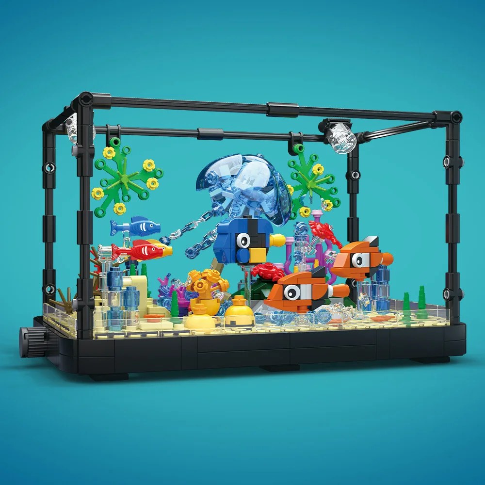 Fish Tank Building Block Set w - đánh giá và giá Aquarium Marine Lights