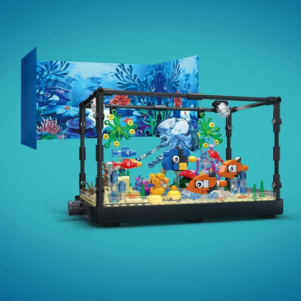 Fish Tank Building Block Set w - đánh giá và giá Aquarium Marine Lights