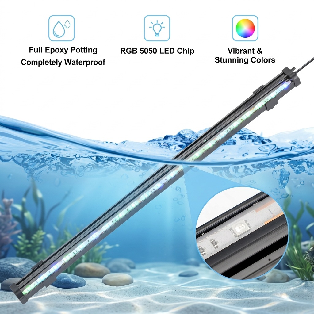 USB LED Aquarium Air Bubble Li - đánh giá và giá Aquarium Marine Lights